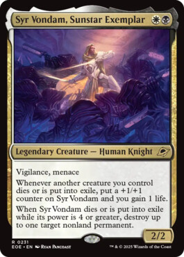 Syr Vondam, Sunstar Exemplar - Edge of Eternities
