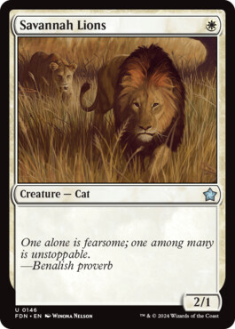 Savannah Lions - Magic: The Gathering Foundations