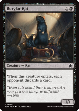 Burglar Rat - Magic: The Gathering Foundations