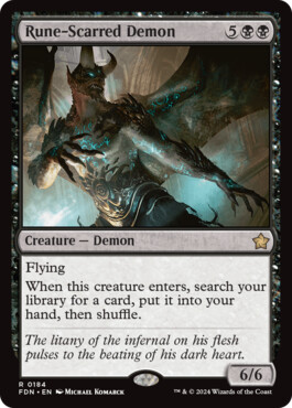 Rune-Scarred Demon - Magic: The Gathering Foundations