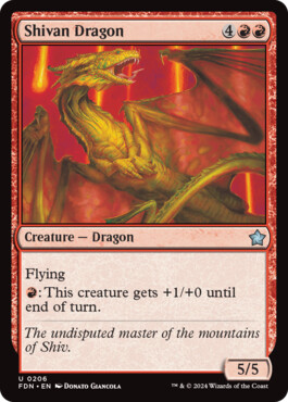 Shivan Dragon - Magic: The Gathering Foundations