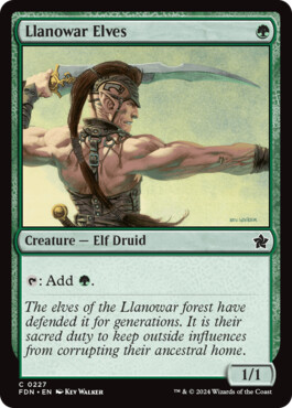 Llanowar Elves - Magic: The Gathering Foundations