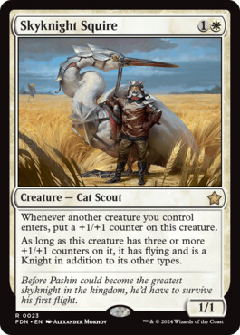 Skyknight Squire - Magic: The Gathering Foundations