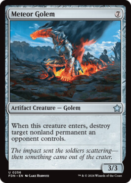 Meteor Golem - Magic: The Gathering Foundations