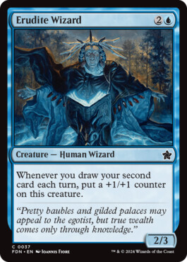 Erudite Wizard - Magic: The Gathering Foundations