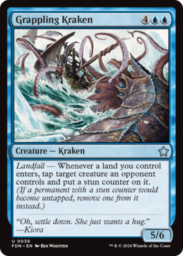 Grappling Kraken - Magic: The Gathering Foundations