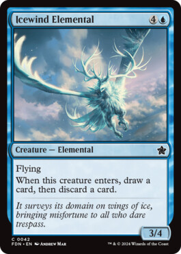 Icewind Elemental - Magic: The Gathering Foundations