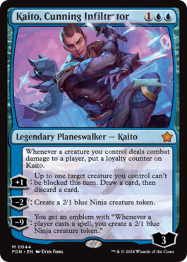 Kaito, Cunning Infiltrator - Magic: The Gathering Foundations