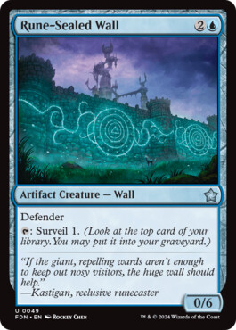 Rune-Sealed Wall - Magic: The Gathering Foundations