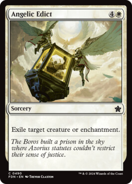 Angelic Edict - Magic: The Gathering Foundations