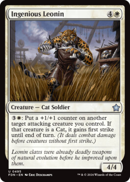 Ingenious Leonin - Magic: The Gathering Foundations