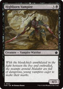 Highborn Vampire - Magic: The Gathering Foundations