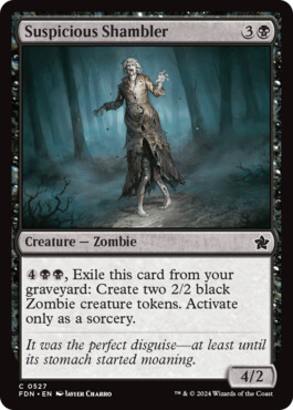 Suspicious Shambler - Magic: The Gathering Foundations