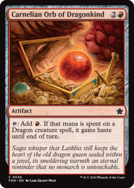 Carnelian Orb of Dragonkind - Magic: The Gathering Foundations