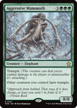 Aggressive Mammoth - Magic: The Gathering Foundations