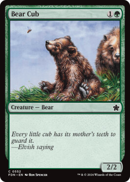 Bear Cub - Magic: The Gathering Foundations