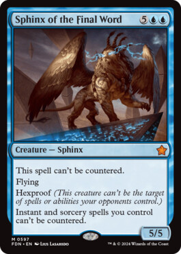 Sphinx of the Final Word - Magic: The Gathering Foundations