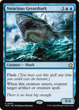 Voracious Greatshark - Magic: The Gathering Foundations