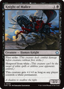 Knight of Malice - Magic: The Gathering Foundations