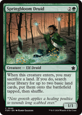 Springbloom Druid - Magic: The Gathering Foundations