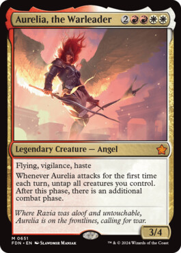 Aurelia, the Warleader - Magic: The Gathering Foundations