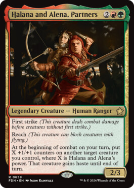 Halana and Alena, Partners - Magic: The Gathering Foundations