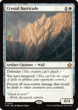 Crystal Barricade - Magic: The Gathering Foundations