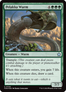 Pelakka Wurm - Magic: The Gathering Foundations