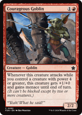 Courageous Goblin - Magic: The Gathering Foundations