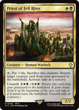 Priest of Fell Rites - Final Fantasy Commander