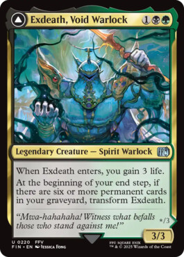 Exdeath, Void Warlock -> Neo Exdeath, Dimension's End - Final Fantasy