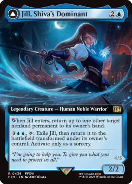 Jill, Shiva's Dominant -> Shiva, Warden of Ice - Final Fantasy