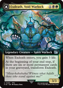 Exdeath, Void Warlock -> Neo Exdeath, Dimension's End - Final Fantasy