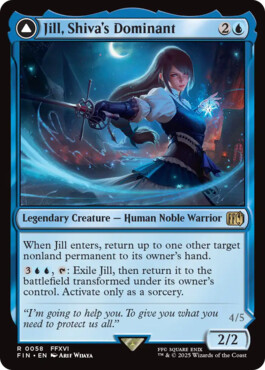 Jill, Shiva's Dominant -> Shiva, Warden of Ice - Final Fantasy