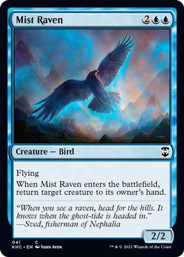 Mist Raven - Kaldheim Commander