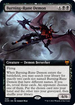 Burning-Rune Demon - Kaldheim