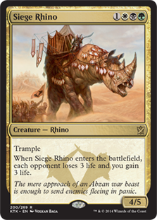 Siege Rhino - Khans of Tarkir