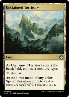 Unclaimed Territory - The Lost Caverns of Ixalan Commander