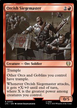 Orcish Siegemaster - The Lord of the Rings: Tales of Middle Earth Commander