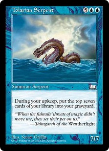 Tolarian Serpent - Weatherlight