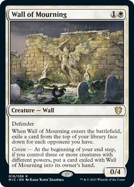 Wall of Mourning - Innistrad: Midnight Hunt Commander
