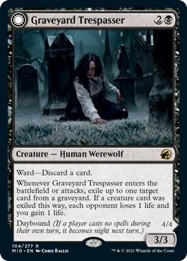 Graveyard Trespasser -> Graveyard Glutton - Innistrad: Midnight Hunt