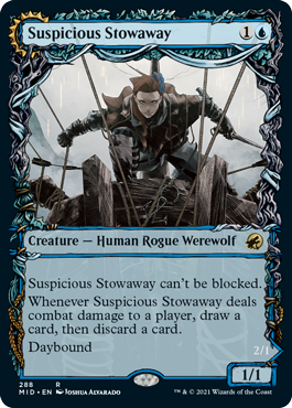 Suspicious Stowaway -> Seafaring Werewolf - Innistrad: Midnight Hunt