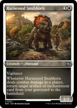 Harnessed Snubhorn - March of the Machine: The Aftermath