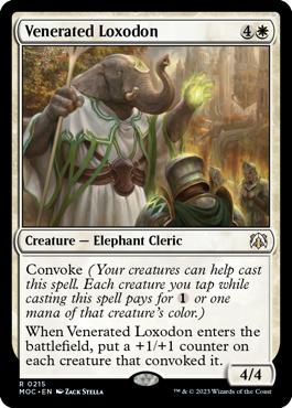 Venerated Loxodon - March of the Machine Commander
