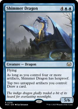 Shimmer Dragon - March of the Machine Commander