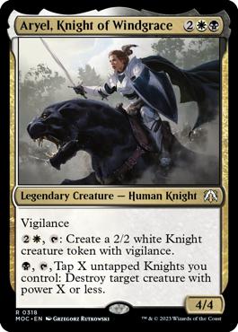 Aryel, Knight of Windgrace - March of the Machine Commander