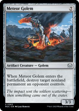 Meteor Golem - March of the Machine Commander