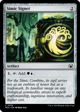 Simic Signet - March of the Machine Commander