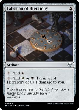 Talisman of Hierarchy - March of the Machine Commander
